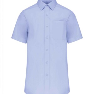 Men’s short-sleeved cotton poplin shirt