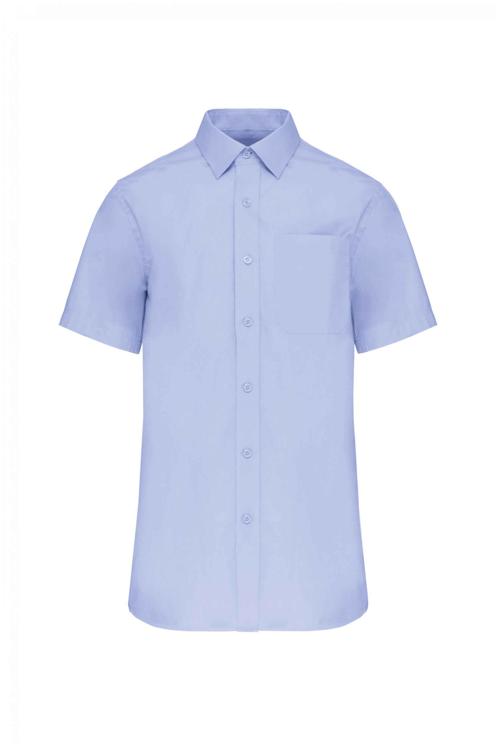 Men’s short-sleeved cotton poplin shirt